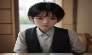 课堂上学生用上克下游戏学习博弈论概念，老师在黑板前讲解克制关系图